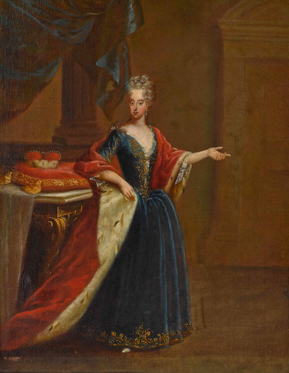 Retrato de Maria Antonia da Áustria 1669-1692, Electress da Baviera. de Peter Jacob Horemans
