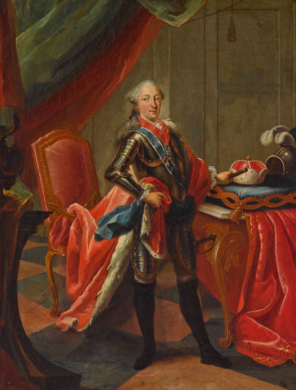 Retrato de Maximiliano III Joseph 1727-1777, Eleitor da Baviera. de Peter Jacob Horemans