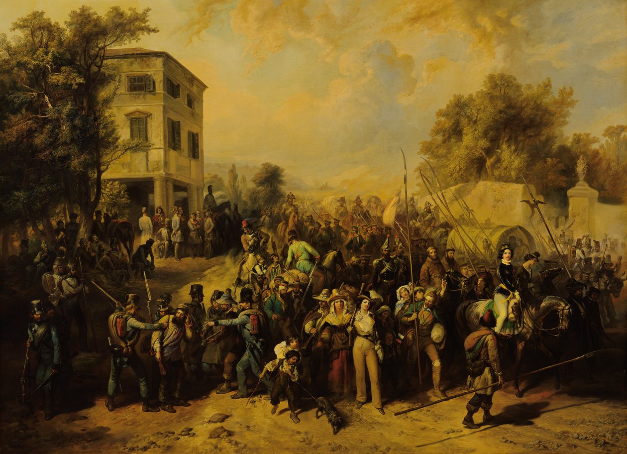 O êxodo dos romanos de Vicenza de Peter Johann Nepomuk Geiger