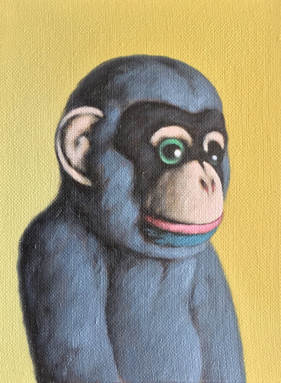 Mauve Monkey on Yellow, 2006 de Peter Jones