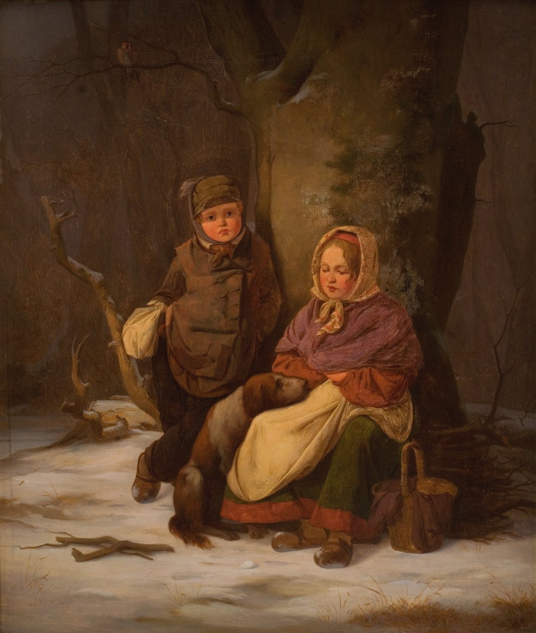 Duas crianças pobres de Peter Julius Larsen