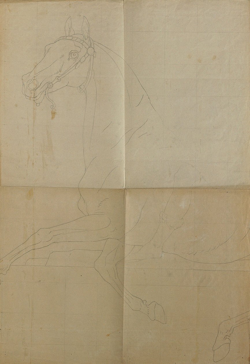 Desenho de contorno para "Rüdiger e Angelika" de Peter Krafft