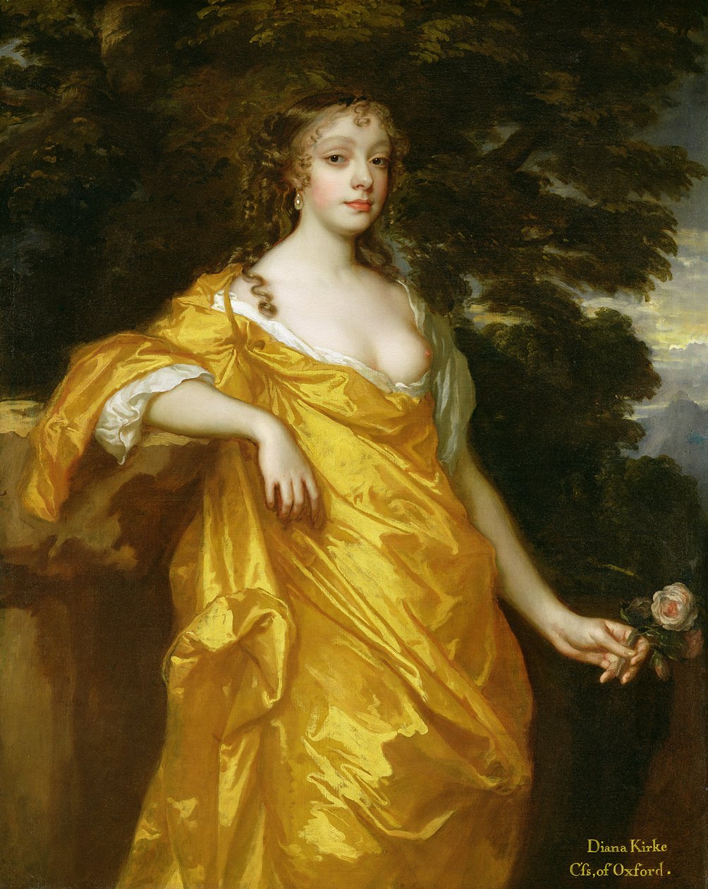 Diana Kirke, posterior condessa de Oxford, c.1665-70 (óleo sobre tela) de Peter Lely