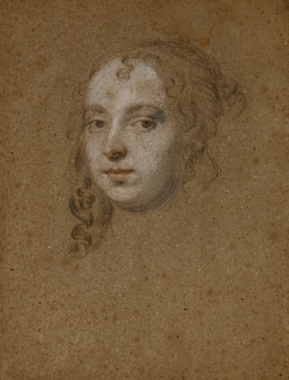 Cabeça de retrato de uma senhora, de Peter Lely