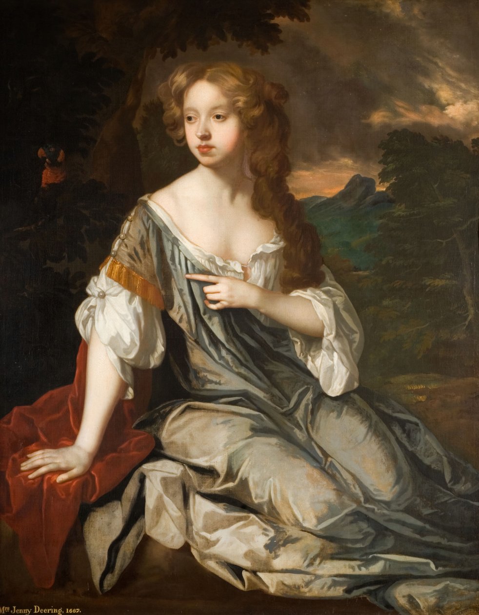 Retrato da Hon Sra Lucy Loftus, 1667. de Peter Lely