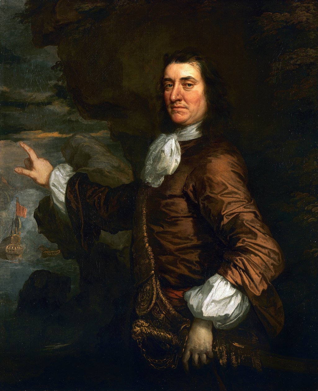 Retrato do Almirante Sir Thomas Allin de Peter Lely
