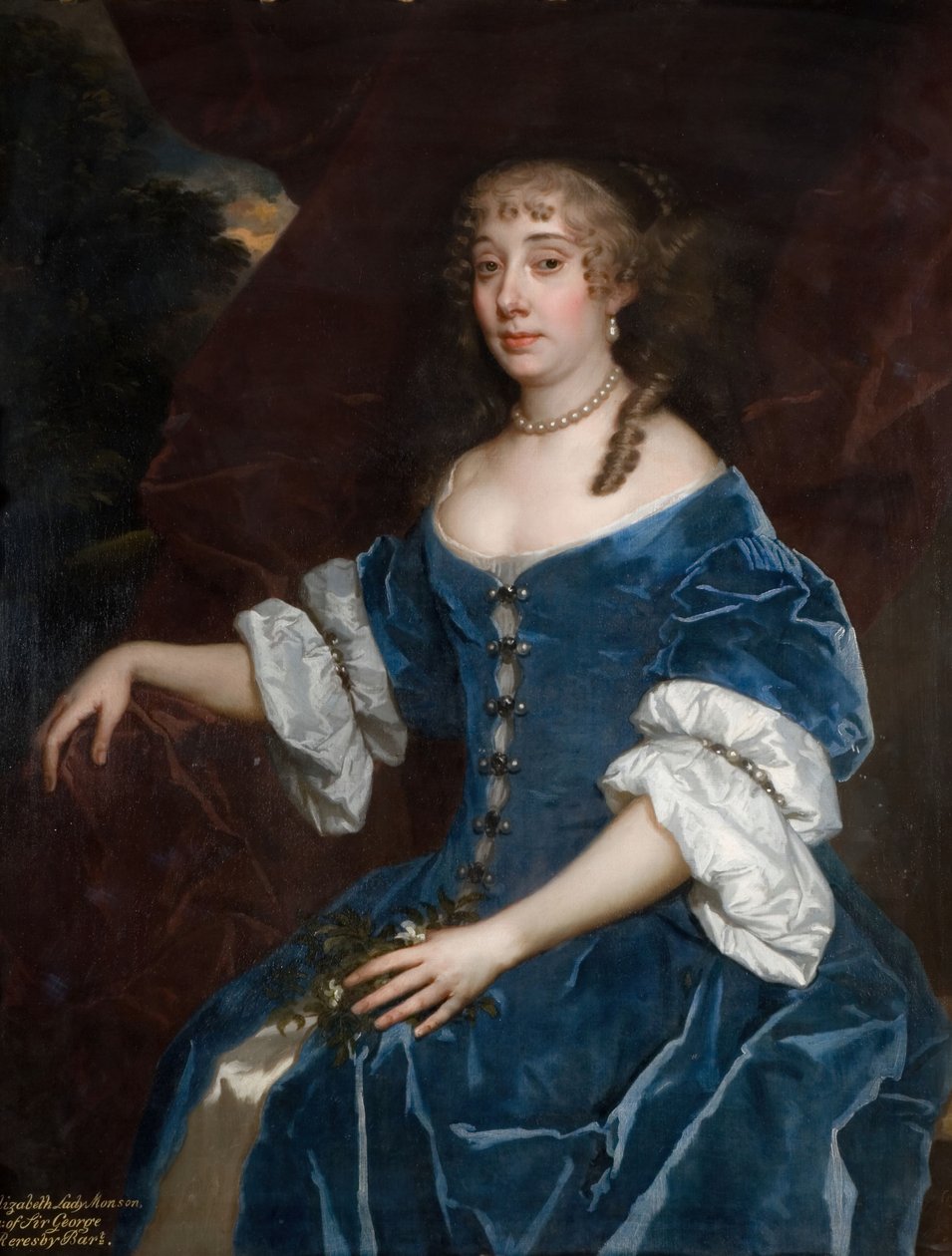 Retrato de Elizabeth Lady Monson, 1680. de Peter Lely