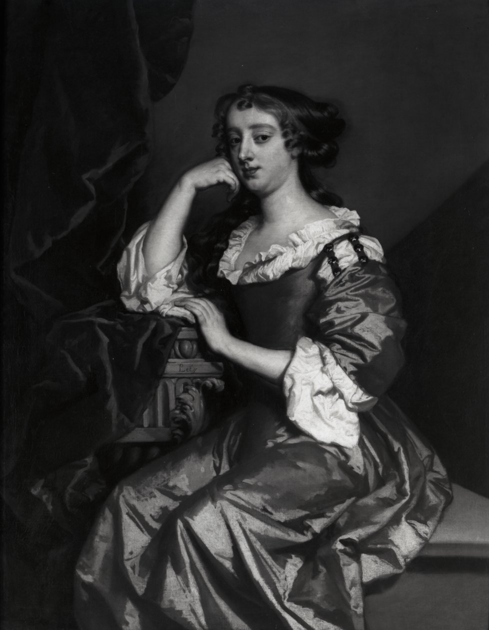 Retrato de Lady Elizabeth Wriothesley, esposa do 11º Conde de Northumberlan (óleo sobre tela) de Peter Lely