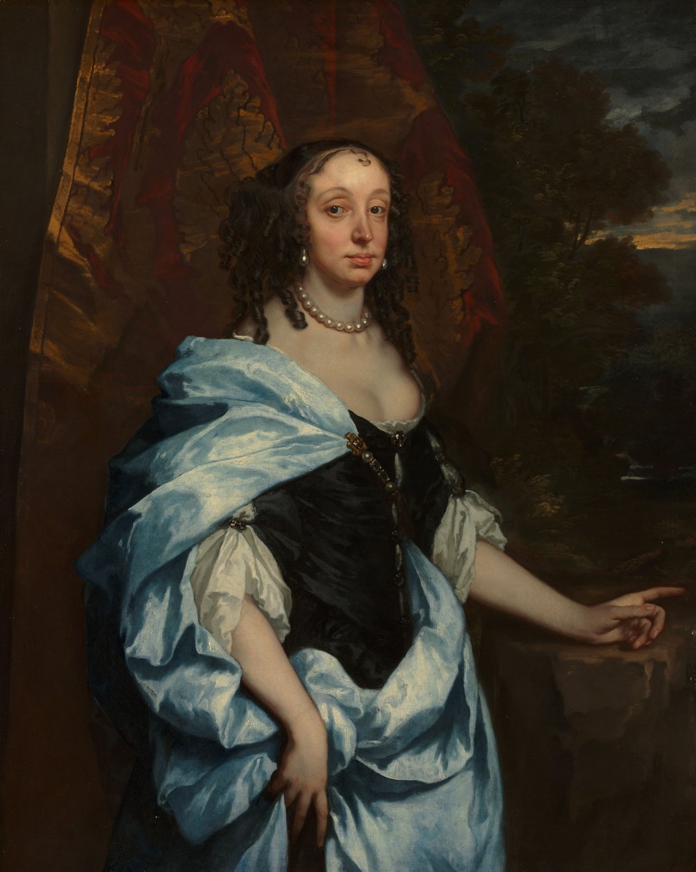 Retrato da Sra. Leneve, c.1657 (óleo sobre tela) de Peter Lely