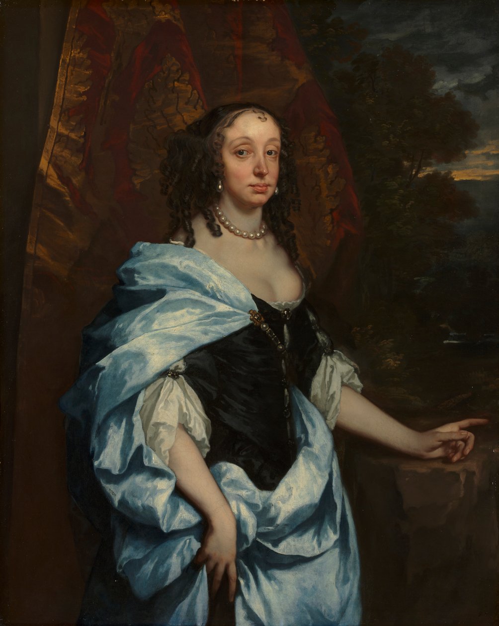 Retrato da senhora Leneve, c. 1657 de Peter Lely