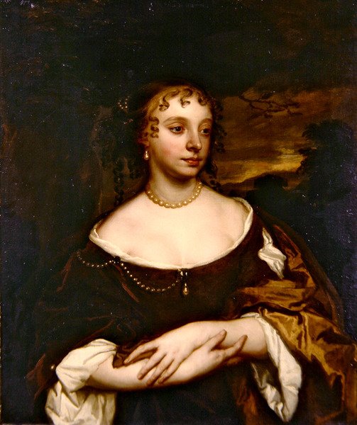 Retrato de uma jovem senhora (óleo sobre tela) de Peter Lely