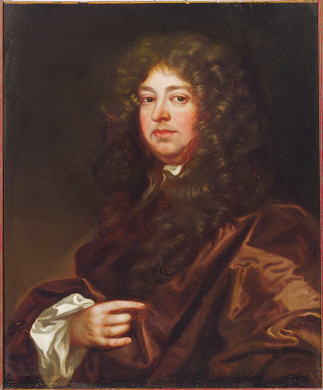 Retrato de um cavalheiro em uma túnica marrom de Peter Lely