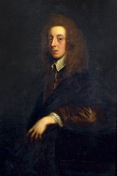 Retrato do Poeta Waller (1606-87) (óleo sobre tela) de Peter Lely
