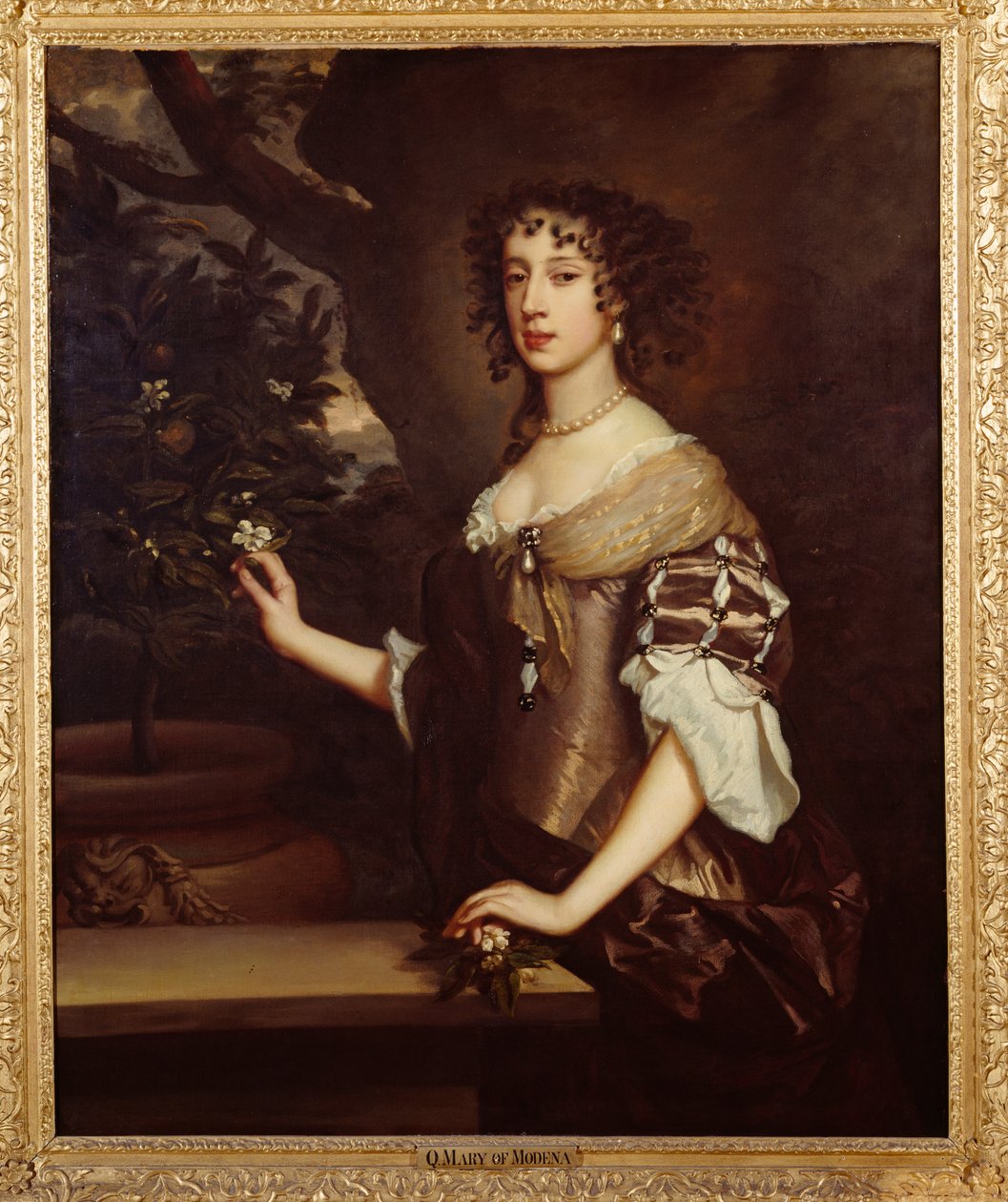 Rainha Maria de Modena, c.1673-80 (óleo sobre tela) de Peter Lely