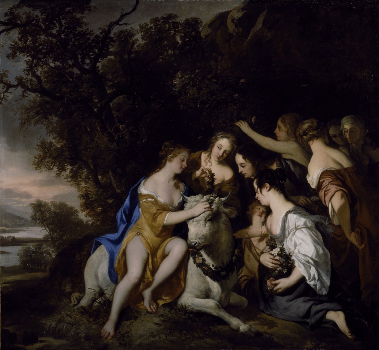 A Violação da Europa (óleo sobre tela) de Peter Lely