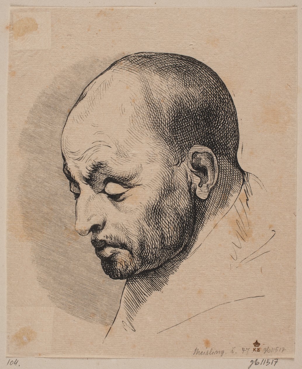 A cabeça de um homem careca de Peter Ludvig Meisling