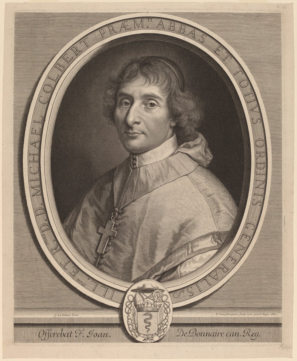 Michel Colbert de Peter Ludwig van Schuppen after Claude Lefebvre