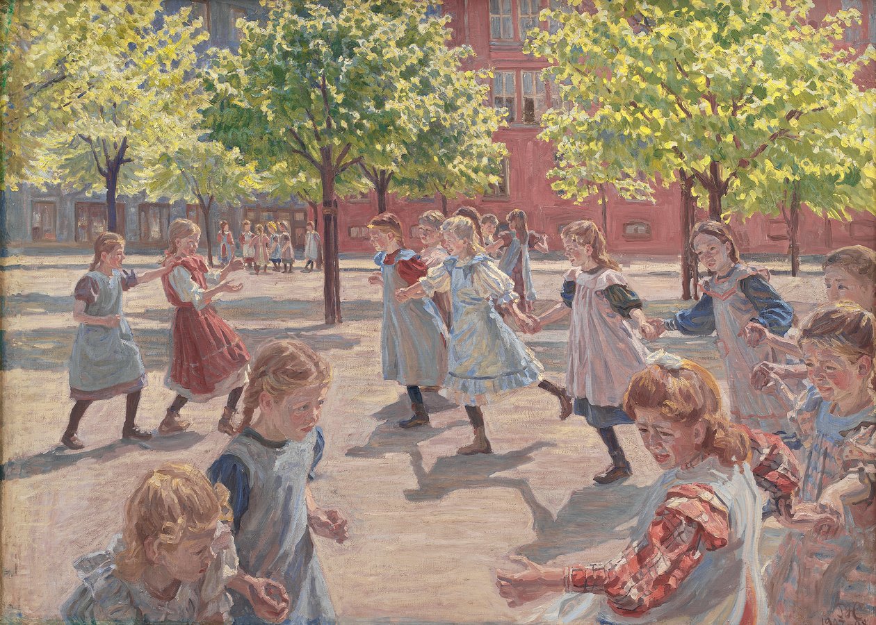 Jogando Crianças, Enghave Square, 1907-08 de Peter Marius Hansen