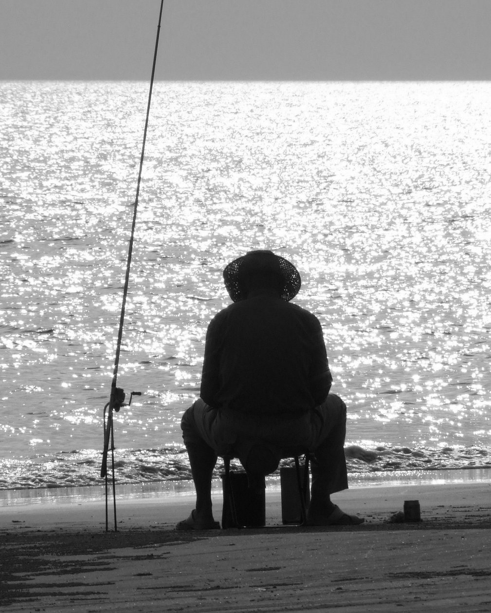 PESCANDO PRAIA DE SANYA ... CHINA, 2008, (FOTOGRAFIA) de Peter McClure