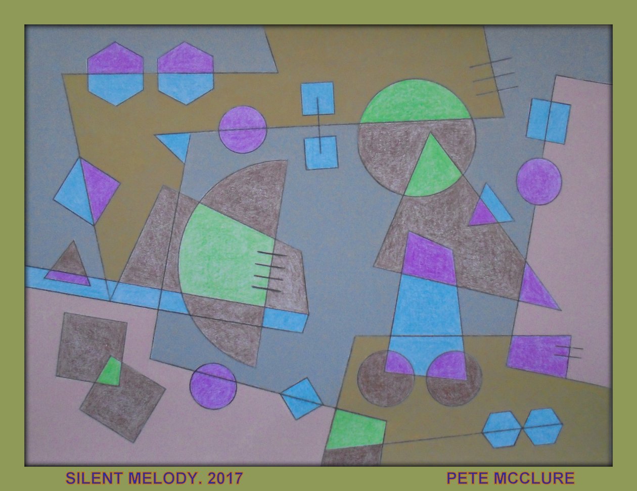 MELODIA SILENCIOSA, 2017, ACRÍLICA NO PAPEL de Peter McClure