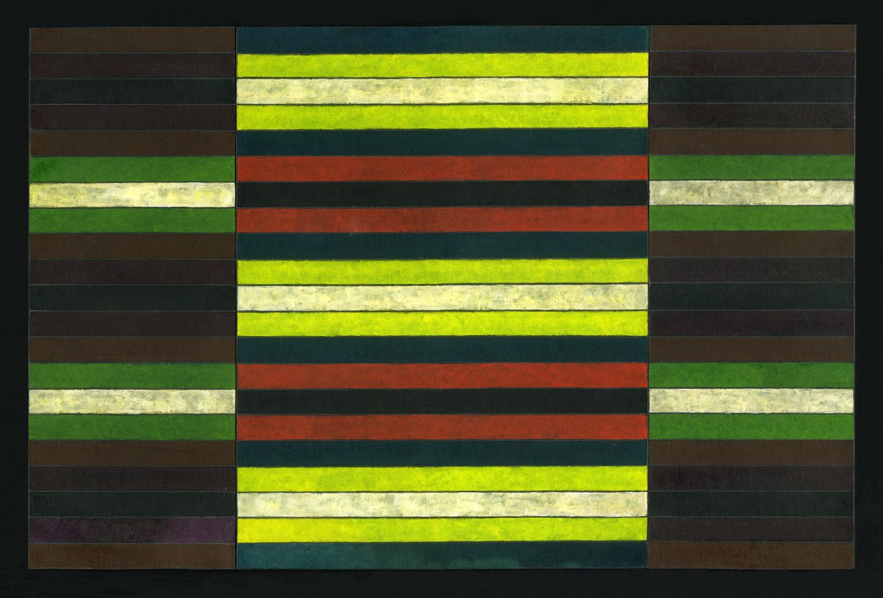 TRIPTYCH LISTRADO No.6, 2003, (PINTURA) de Peter McClure