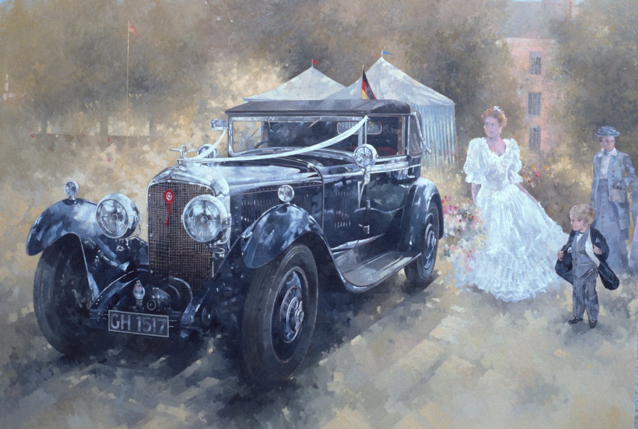 Bentley and Bride (óleo sobre tela) de Peter Miller