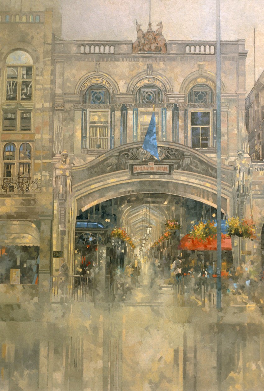 Burlington Arcade (óleo sobre tela) de Peter Miller