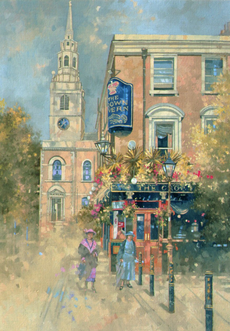 Crown Tavern, Clerkenwell, 2000 (óleo sobre tela) de Peter Miller