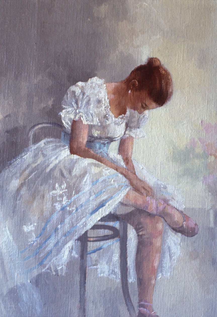 Dançarino (óleo sobre tela) de Peter Miller