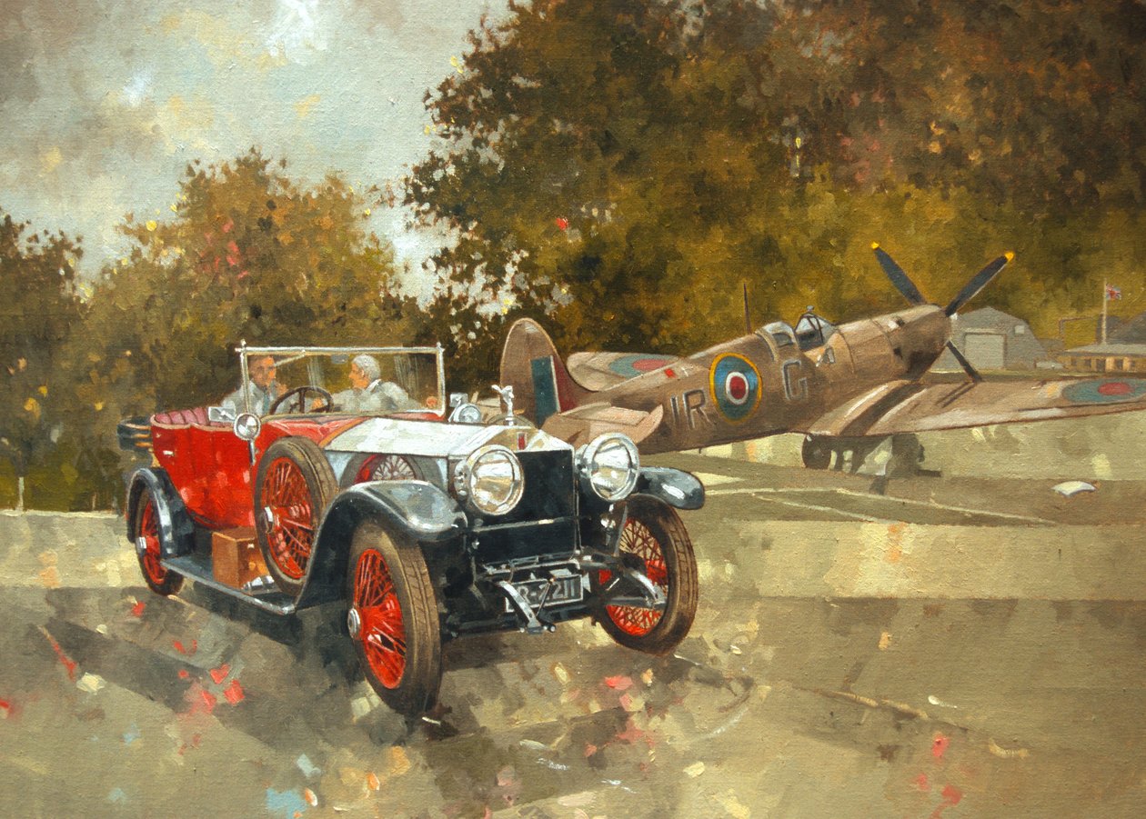 Ghost e Spitfire (óleo sobre tela) de Peter Miller