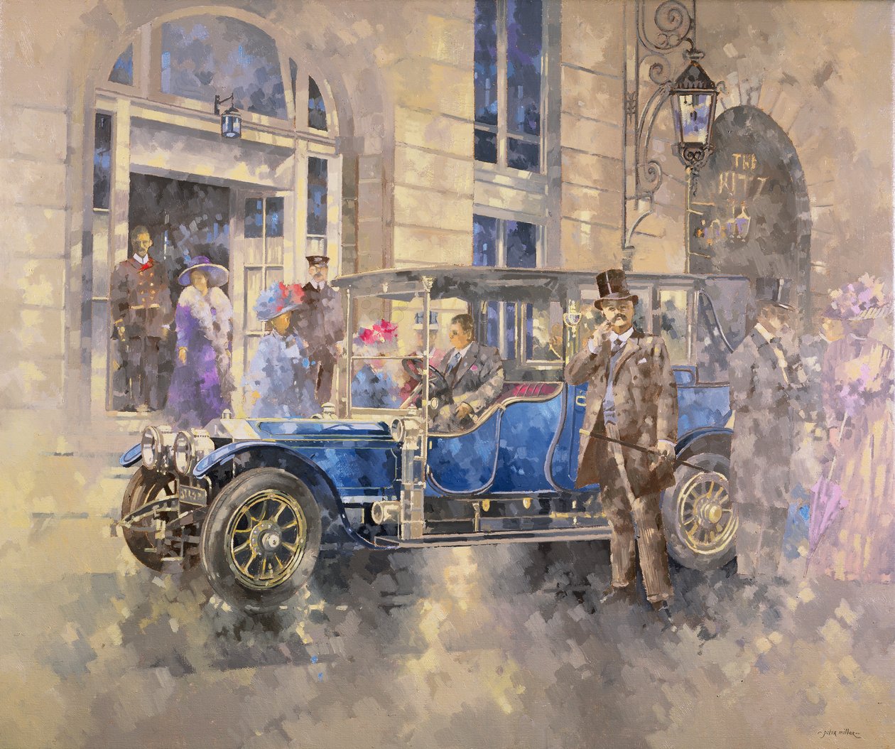 Fora do Ritz (óleo sobre tela) de Peter Miller