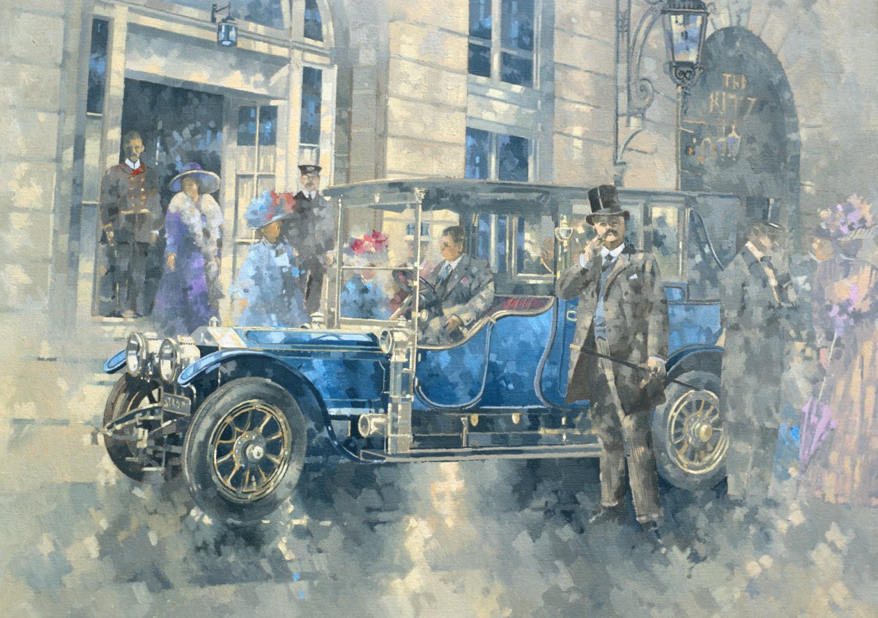 Fora do Ritz (óleo sobre tela) de Peter Miller