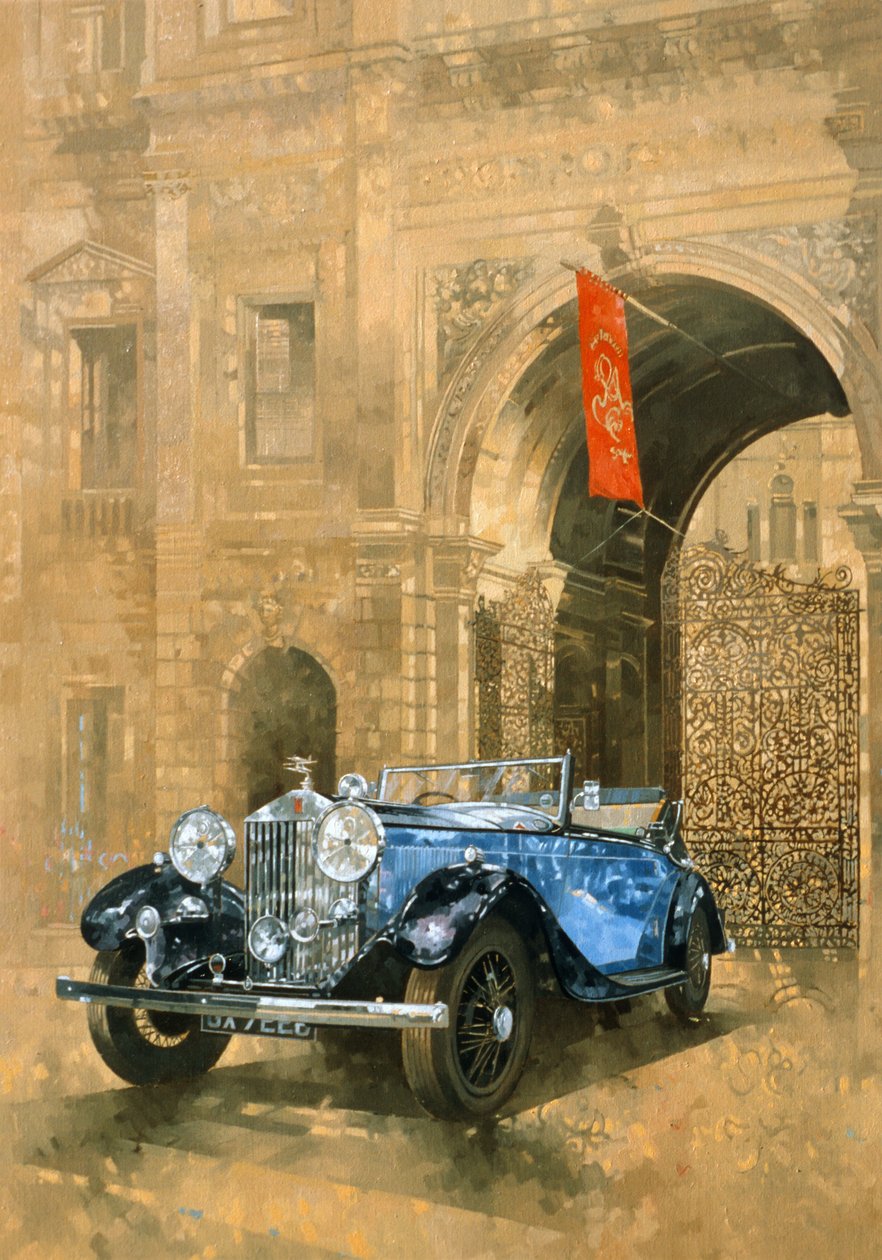 Rolls Royce na Royal Academy (óleo sobre tela) de Peter Miller