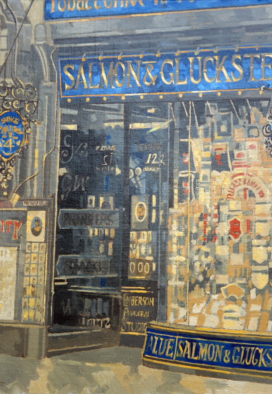 Salmon e Gluckstein, Oxford Street (óleo sobre tela) de Peter Miller