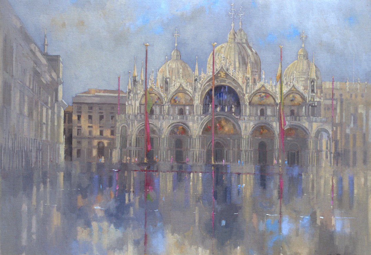 São Marcos, Veneza (óleo sobre tela) de Peter Miller