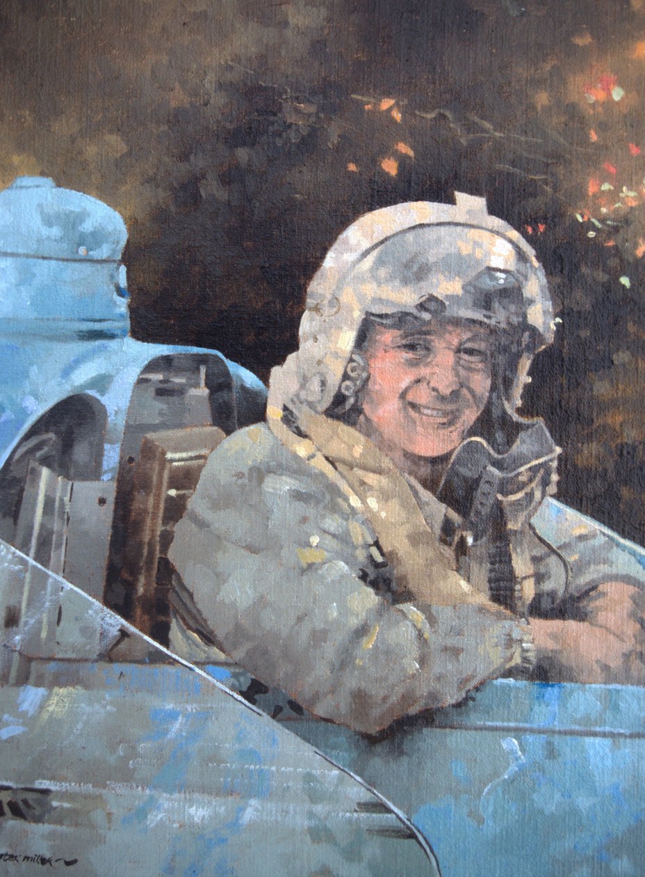 Estudo para Donald Campbell (óleo sobre tela) de Peter Miller