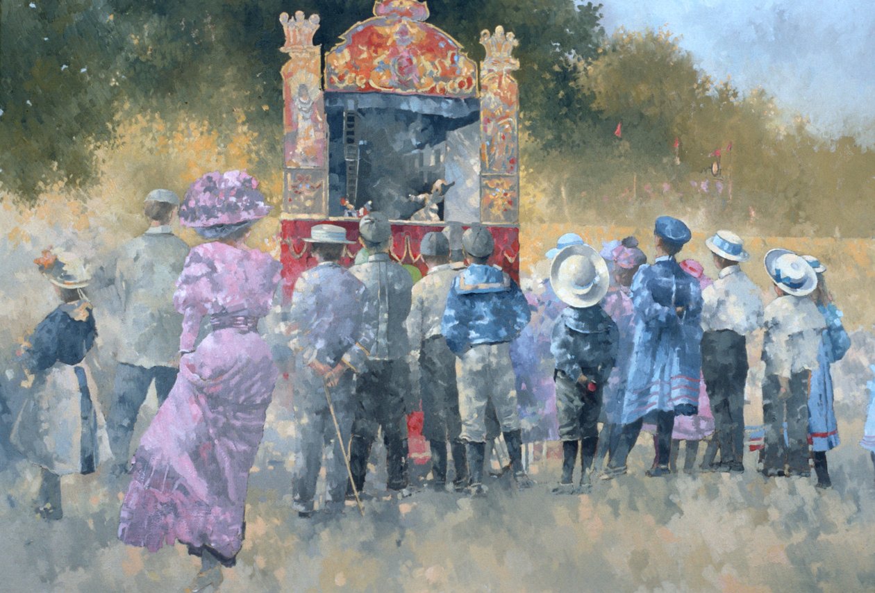 Domingo no Parque (óleo sobre tela) de Peter Miller
