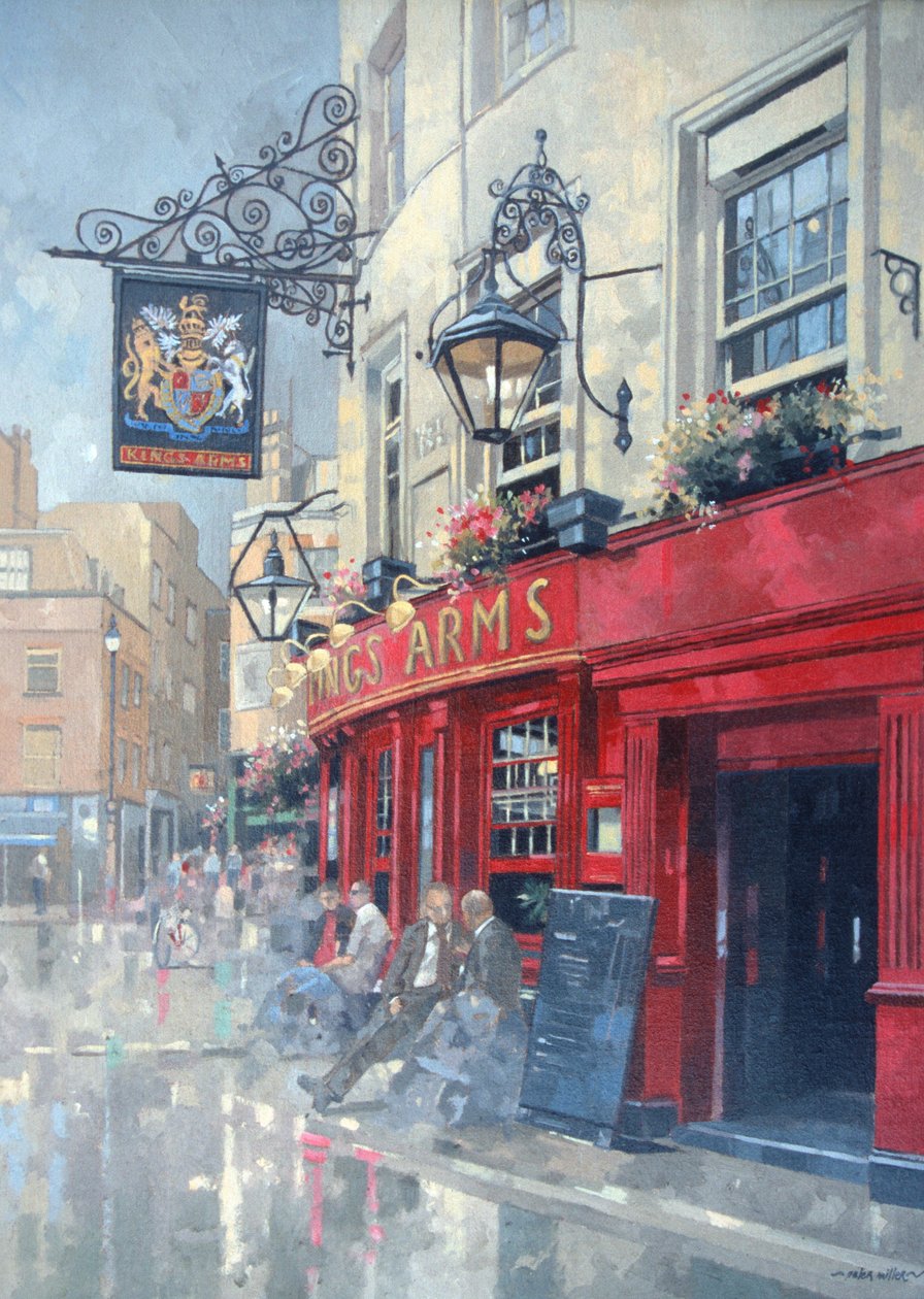 The Kings Arms, Shepherd Market, Londres (óleo sobre tela) de Peter Miller