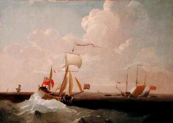 Royal Yacht (óleo sobre tela) de Peter Monamy