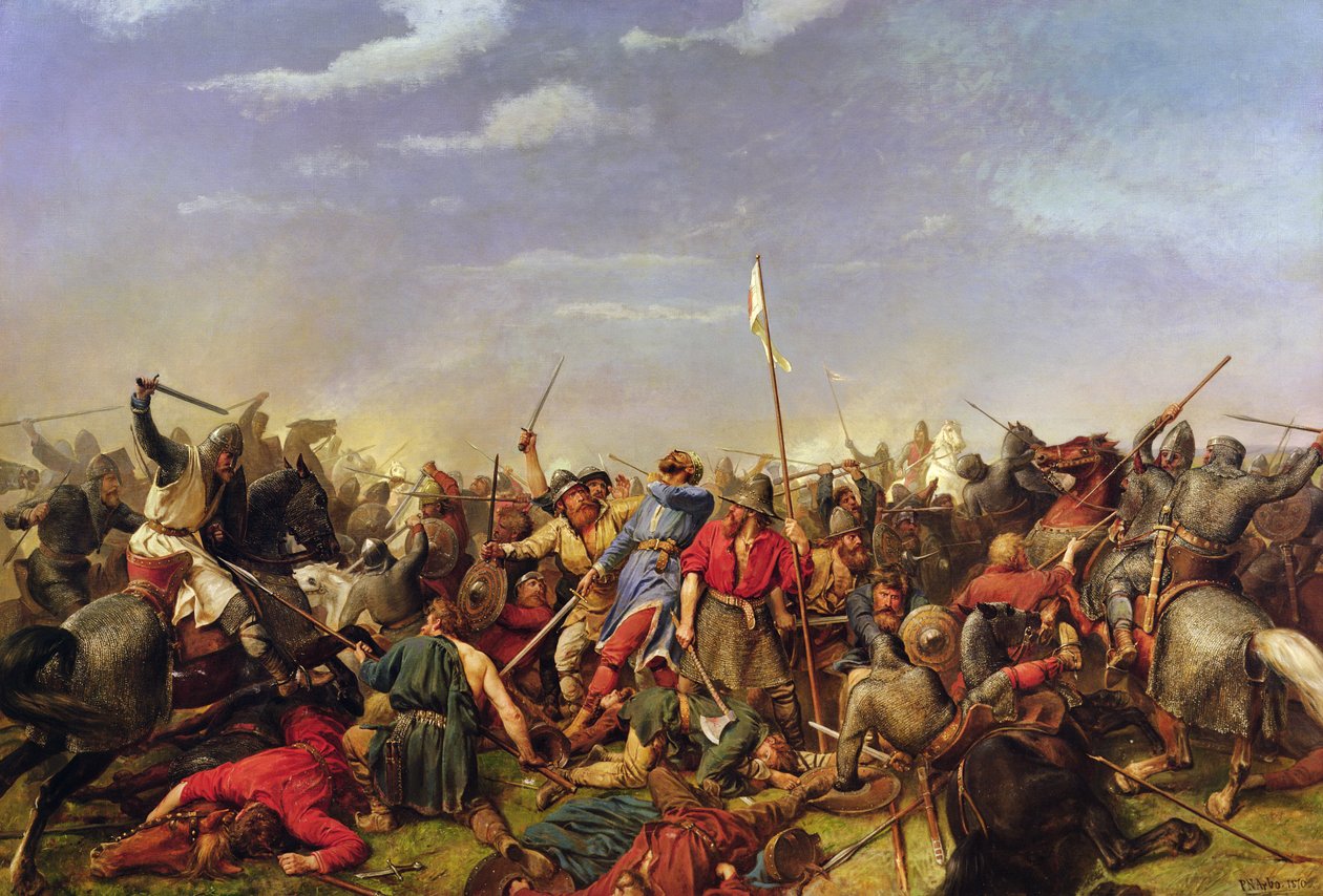 Batalha da Ponte de Stamford de Peter Nicolai Arbo
