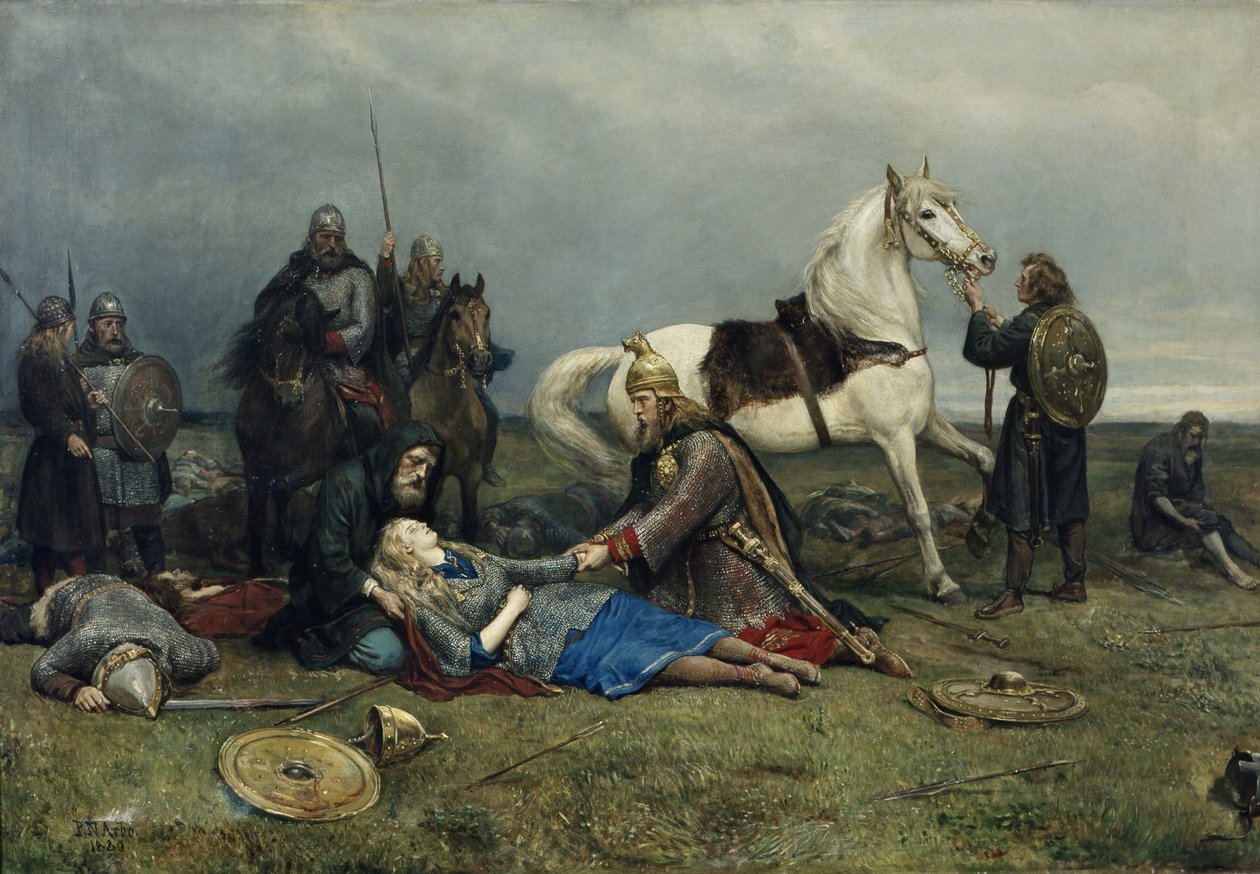 A Morte de Valquíria de Peter Nicolai Arbo