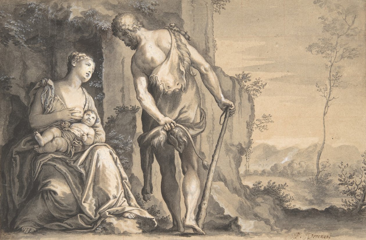 A Família de Caim, c. 1638-47. de Peter Oliver