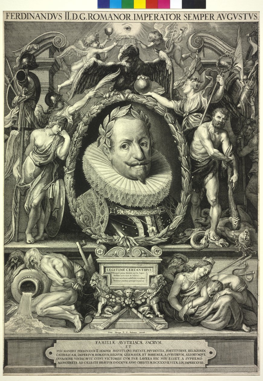 Sacro Imperador Romano-Germânico Fernando II de Peter Paul (after) Rubens