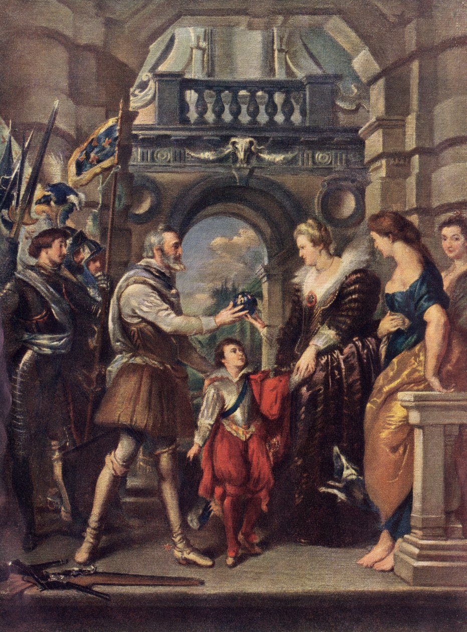 O rei Henrique IV de França com Maria de 