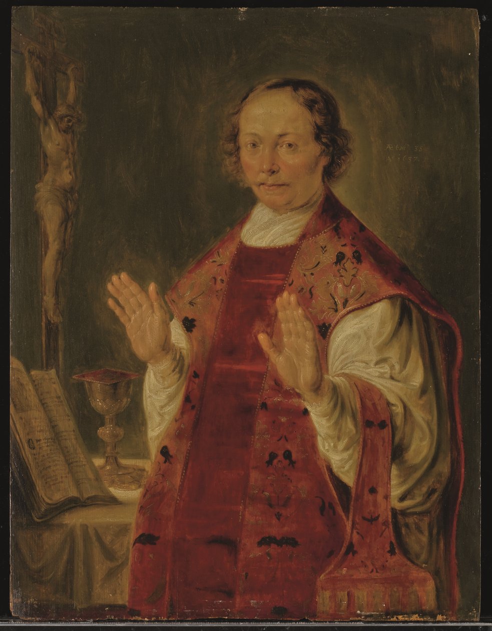 Um clérigo de Peter Paul (circle of) Rubens