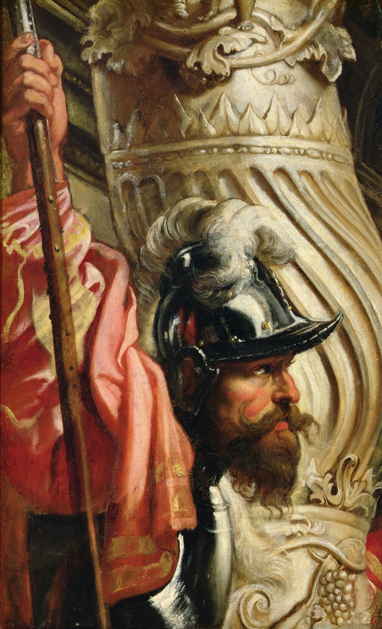 Um guarda, fragmento de "A Santíssima Trindade Adorada pela família Gonzaga de Peter Paul Rubens