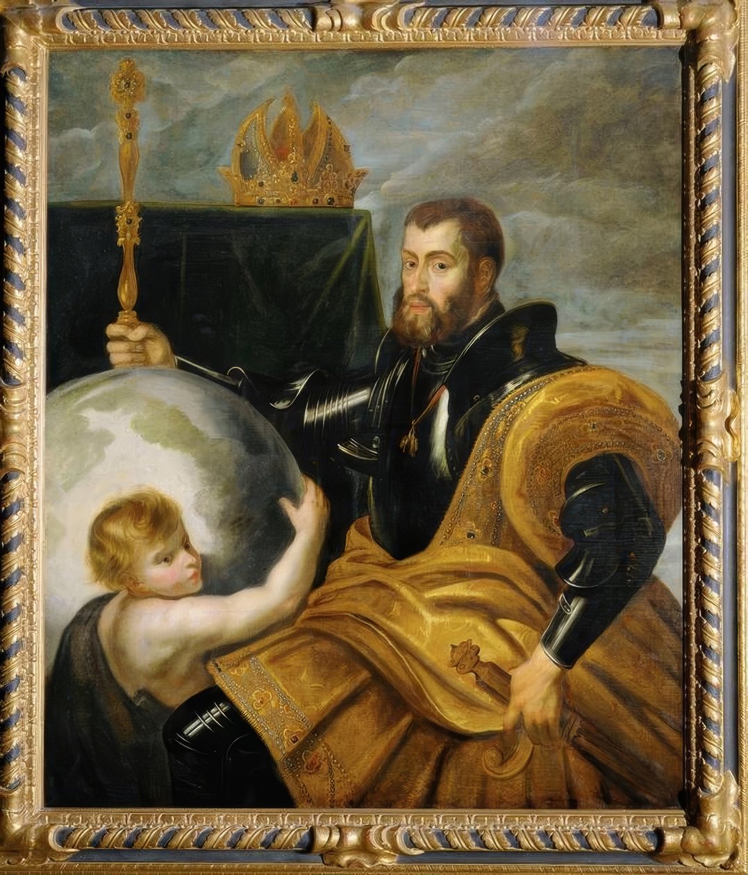 Alegoria do imperador Carlos V como governante mundial de Peter Paul Rubens
