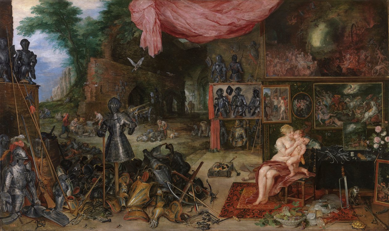 "Allegory du toucher" (A Alegoria do Toque) Peinture de Pieter Paul Rubens (1577-1640) vers 1617-1618 Dim 64x111 cm Museo del Prado, Madrid de Peter Paul Rubens