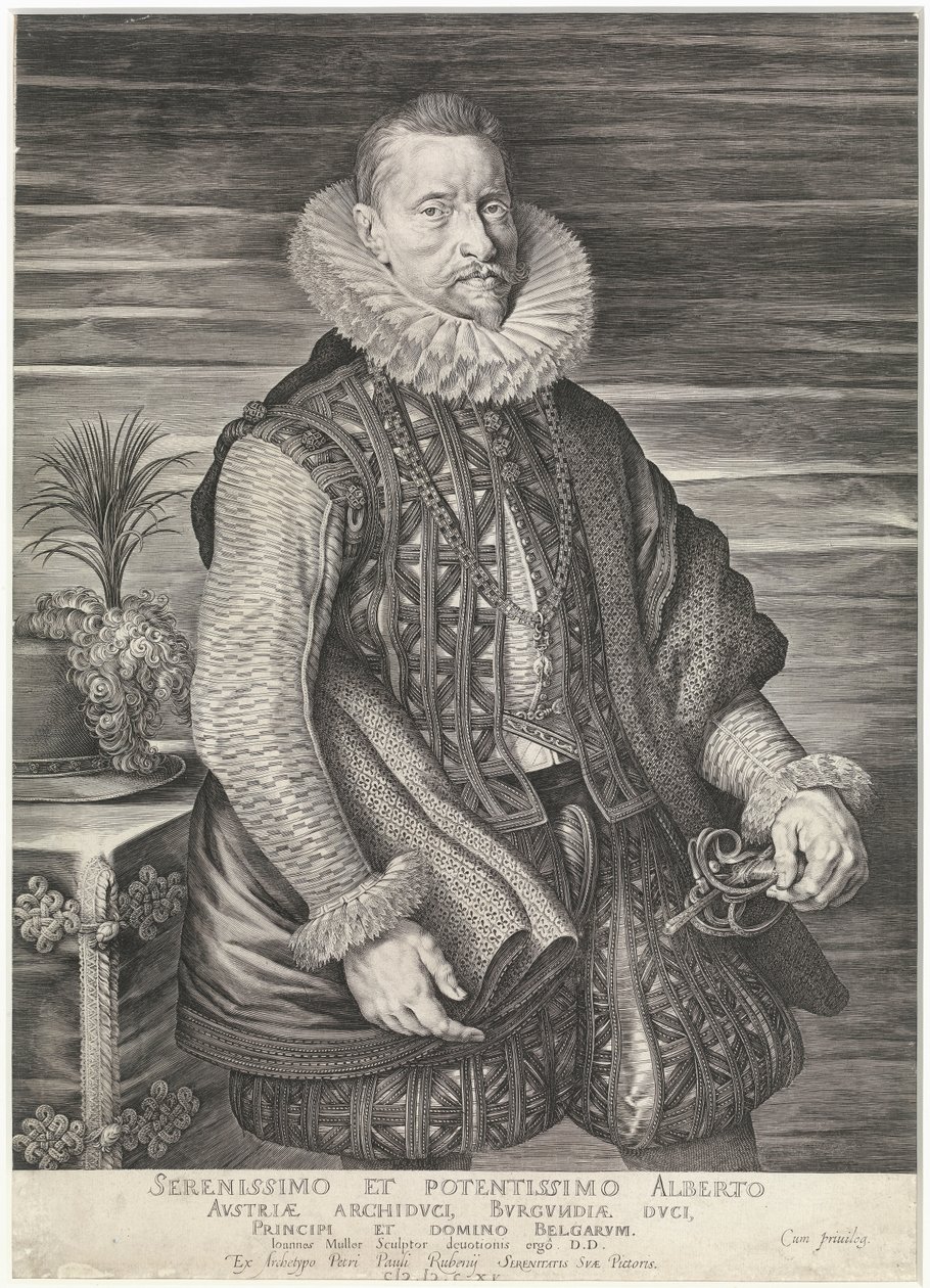 Arquiduque Albert da Áustria (gravura) de Peter Paul Rubens