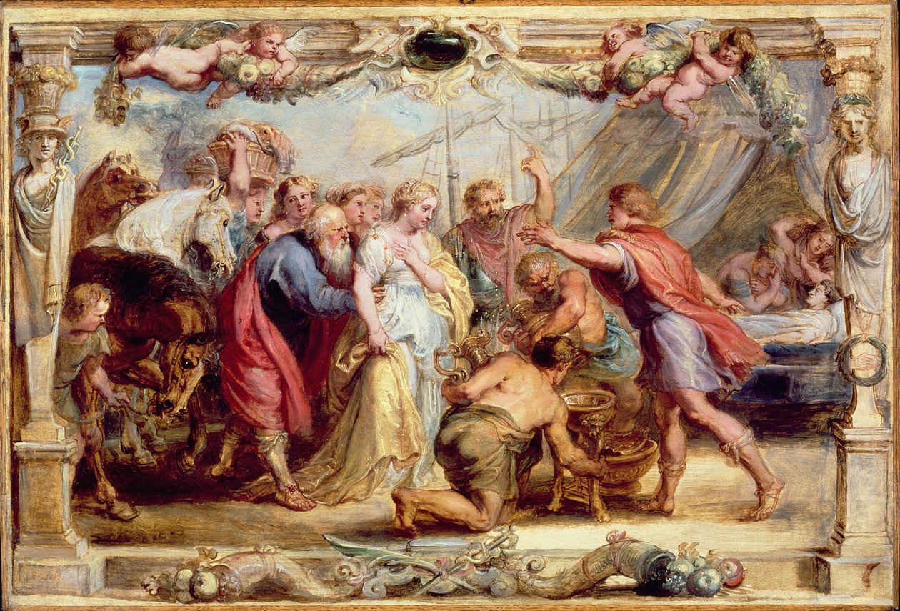 Briseis, devolvido a Aquiles, 16301631 de Peter Paul Rubens